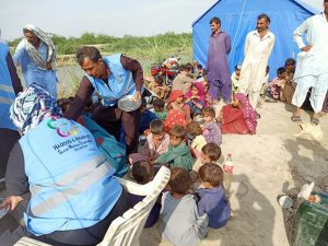 Emergency response team aid relief efforts shelter rebuilding disaster recovery sindh flood